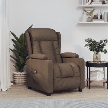 ARDEBO.de - Relaxsessel Elektrisch Braun Stoff