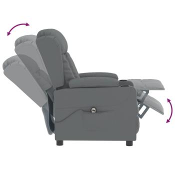 Relaxsessel Elektrisch Grau Kunstleder