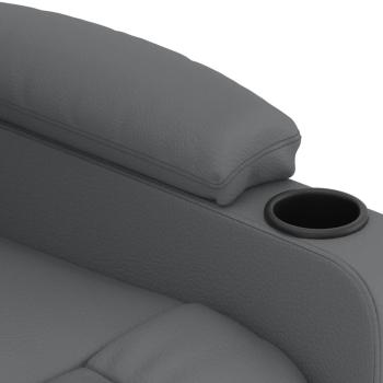 Relaxsessel Elektrisch Grau Kunstleder