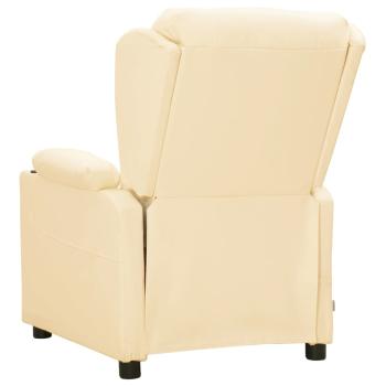Massagesessel Elektrisch Creme Kunstleder