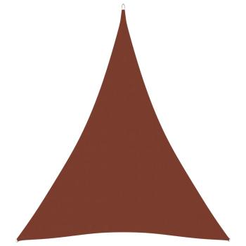 Sonnensegel Oxford-Gewebe Dreieckig 3x4x4 m Terrakotta-Rot