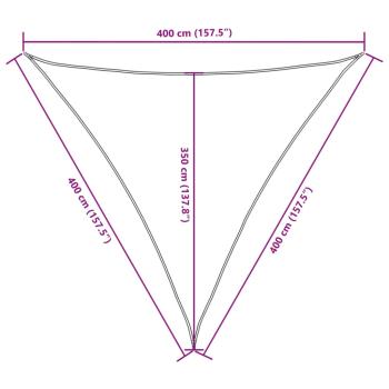 Sonnensegel Oxford-Gewebe Dreieckig 4x4x4 m Terrakotta-Rot
