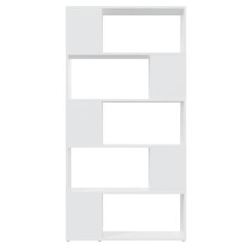 Bücherregal Raumteiler Weiß 80x24x155 cm Holzwerkstoff