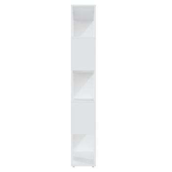 Bücherregal Raumteiler Weiß 80x24x155 cm Holzwerkstoff