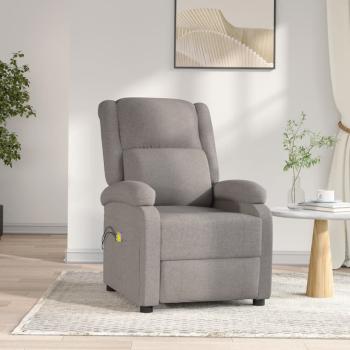 ARDEBO.de - Massagesessel Elektrisch Taupe Stoff
