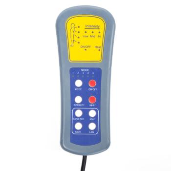 Massagesessel Elektrisch Hellgrau Stoff