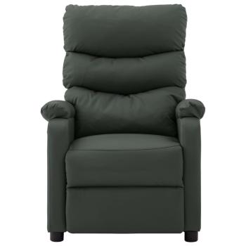 Massagesessel Elektrisch Grau Kunstleder