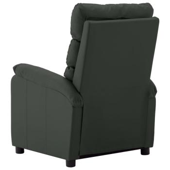 Massagesessel Elektrisch Grau Kunstleder
