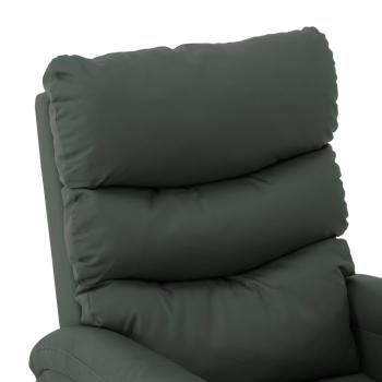 Massagesessel Elektrisch Grau Kunstleder