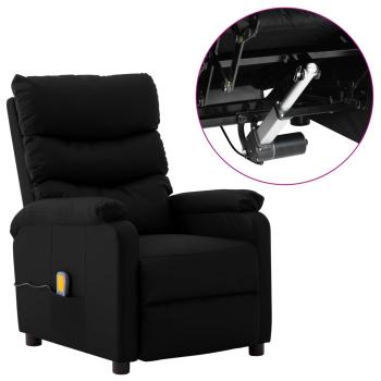 Massagesessel Elektrisch Schwarz Kunstleder