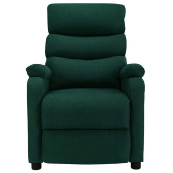 Massagesessel Dunkelgrün Stoff