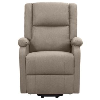 Aufstehsessel Taupe Stoff