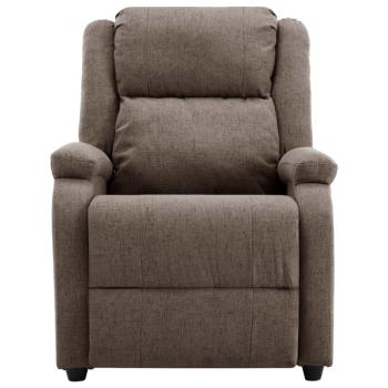 Relaxsessel Taupe Stoff