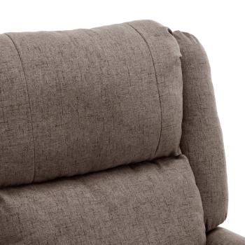 Relaxsessel Taupe Stoff