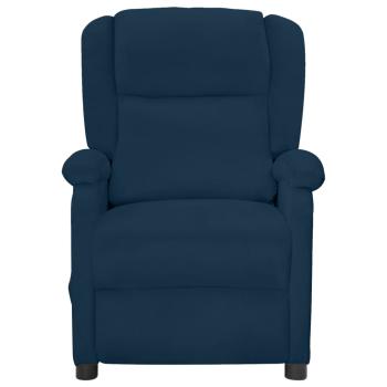 Relaxsessel Elektrisch Blau Samt
