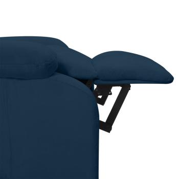 Relaxsessel Elektrisch Blau Samt