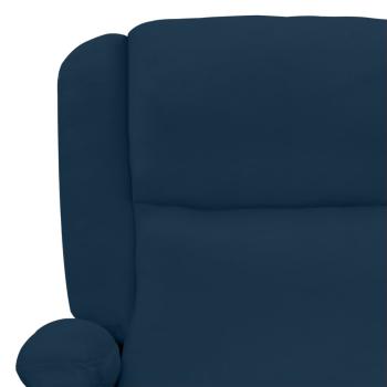 Relaxsessel Elektrisch Blau Samt