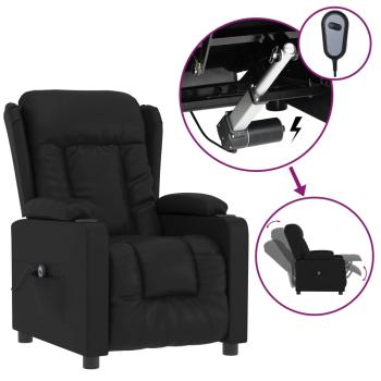 Relaxsessel Elektrisch Schwarz Kunstleder