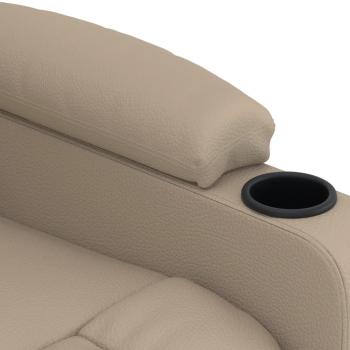 Relaxsessel Elektrisch Cappuccino-Braun Kunstleder
