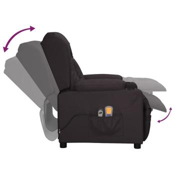 Massagesessel Elektrisch Schwarz Kunstleder