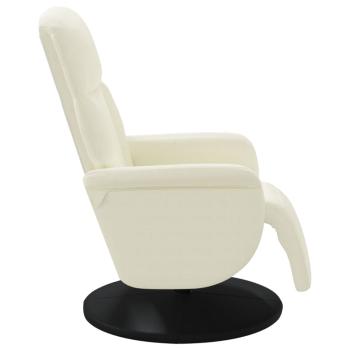 Relaxsessel mit Fußteil Creme Samt
