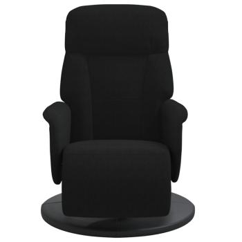 Relaxsessel mit Fußteil Schwarz Samt