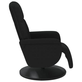 Relaxsessel mit Fußteil Schwarz Samt