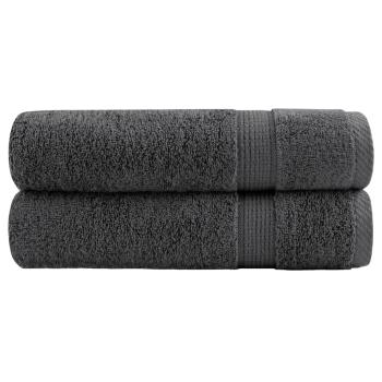 ARDEBO.de - Premium-Duschtücher SOLUND 2 Stk. Anthrazit 70x140 cm 600 g/m²