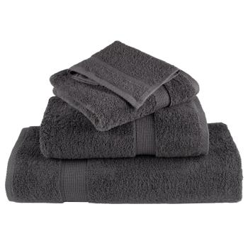 Premium-Duschtücher SOLUND 2 Stk. Anthrazit 70x140 cm 600 g/m²
