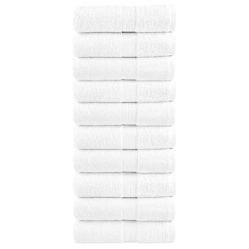 ARDEBO.de - Premium-Seiftücher SOLUND 10 Stk. Weiß 30x30 cm 600 g/m²