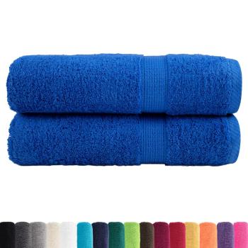 Premium-Handtücher SOLUND 2 Stk. Blau 50x100cm 600 g/m²