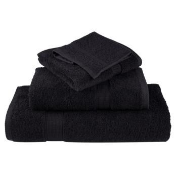 Premium-Seiftücher SOLUND 10 Stk. Schwarz 30x30 cm 600 g/m²