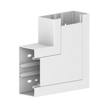 ARDEBO.de GGK 18350 Flachwinkel BR, 60x130/80mm, PVC, Gehrungsformteil, weiß