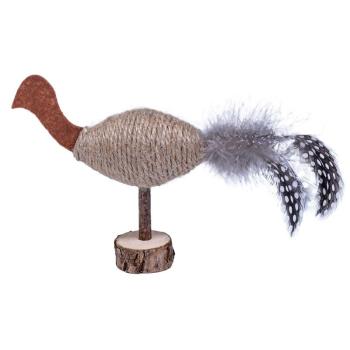 ARDEBO.de Quapas Cat Toy Hemp Ostrich