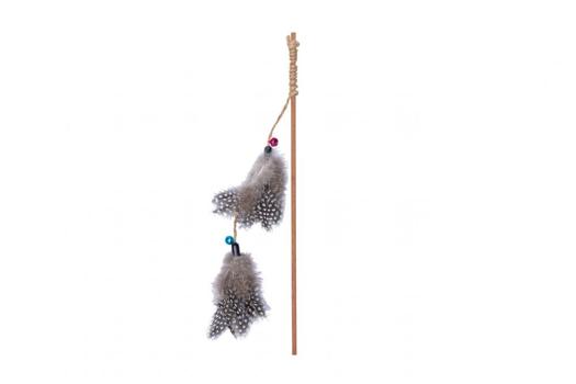 ARDEBO.de Quapas Cat Toy Fishing Rod Feather Double