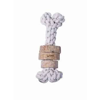 ARDEBO.de Quapas Dog Toy Coffeewood Bone L