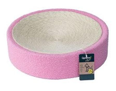 ARDEBO.de Quapas Cat Catscratcher Plush Sisal Pink