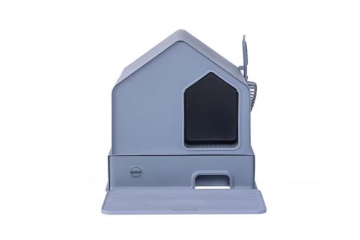 ARDEBO.de Quapas Cat Litter House Soft Grey