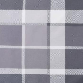 Palettenkissen Grau Karomuster 50x50x12 cm Stoff