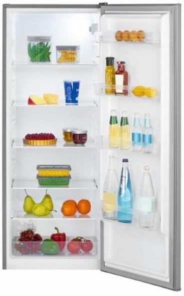 Bomann VS 7363 Vollraumkühlschrank, 54,5 cm breit, 242 L, LED Innenraumbeleuchtung, stufenlose Temperaturregelung, Edelstahloptik (773639)
