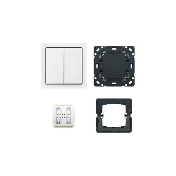 ARDEBO.de Busch-Jaeger 6716/03 UJ-84 Friends of Hue smart switch, Set, 3-fach, Studioweiß (2CKA006710A0020)