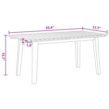 Gartenstühle mit Tisch 5 Stück Schwarz Akazienholz