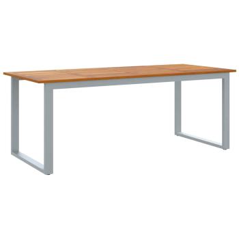 Garten Essgruppe 7 pcs Grau Massivholz Akazie