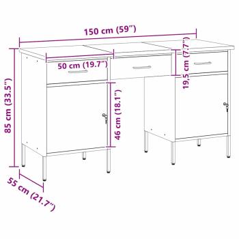 3-teiliges Werkstattwagen und Tisch Set in Rot ? Praktisch aus Holz und Stahl