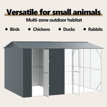 Vogelkäfig Anthrazit 430 x 310 x 247 cm Verzinkter Stahl