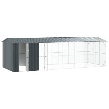 Vogelkäfig Anthrazit 860 x 310 x 247 cm Verzinkter Stahl