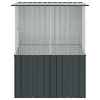 Vogelkäfig Anthrazit 215x78x200 cm Verzinkter Stahl