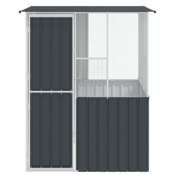 Vogelkäfig Anthrazit 165 x 165 x 200 cm Verzinkter Stahl