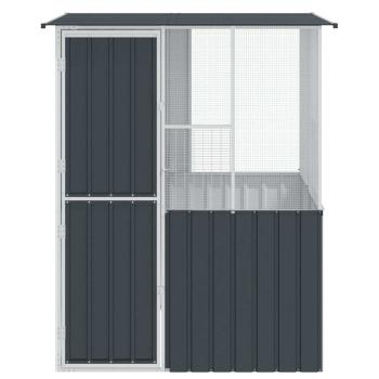 Vogelkäfig Anthrazit 215x78x200 cm Verzinkter Stahl