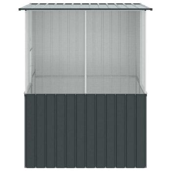 Vogelkäfig Anthrazit 215x78x200 cm Verzinkter Stahl